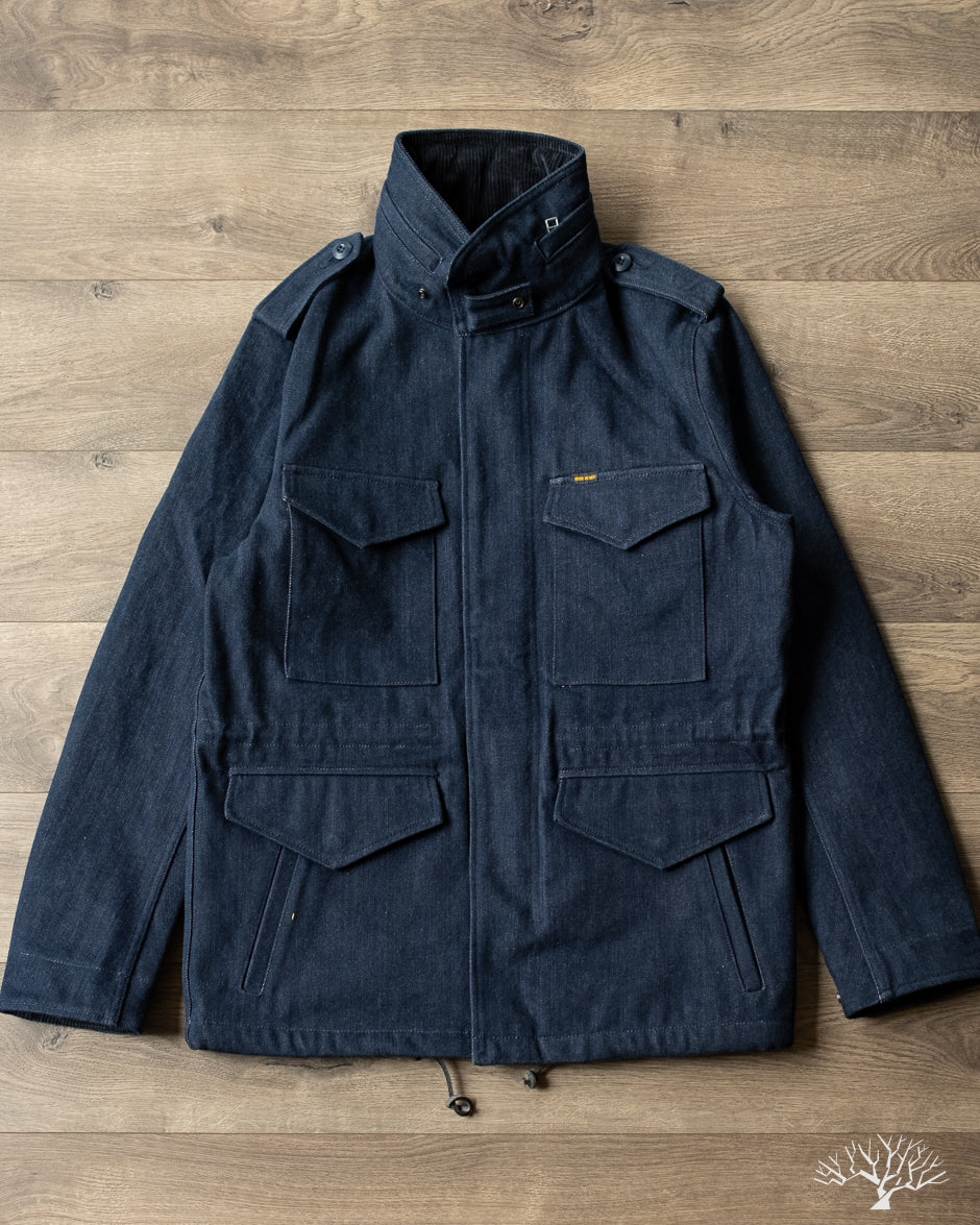 Iron Heart IHM-42-IND - 16oz Natural Indigo Selvedge Denim M65 Field Jacket