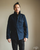 IHM-42-IND - 16oz Natural Indigo Selvedge Denim M65 Field Jacket