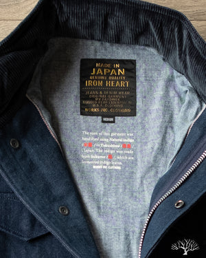 IHM-42-IND - 16oz Natural Indigo Selvedge Denim M65 Field Jacket