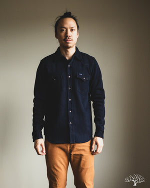 Iron Heart IHSH-208-IND - Kersey Western Shirt - Indigo