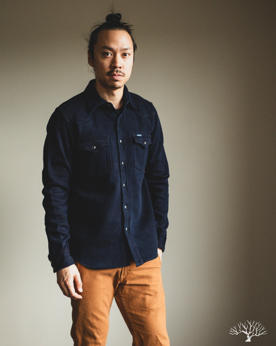 Iron Heart IHSH-208-IND - Kersey Western Shirt - Indigo