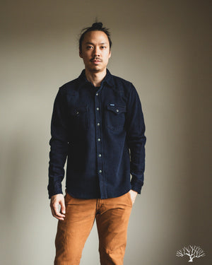 Iron Heart IHSH-208-IND - Kersey Western Shirt - Indigo