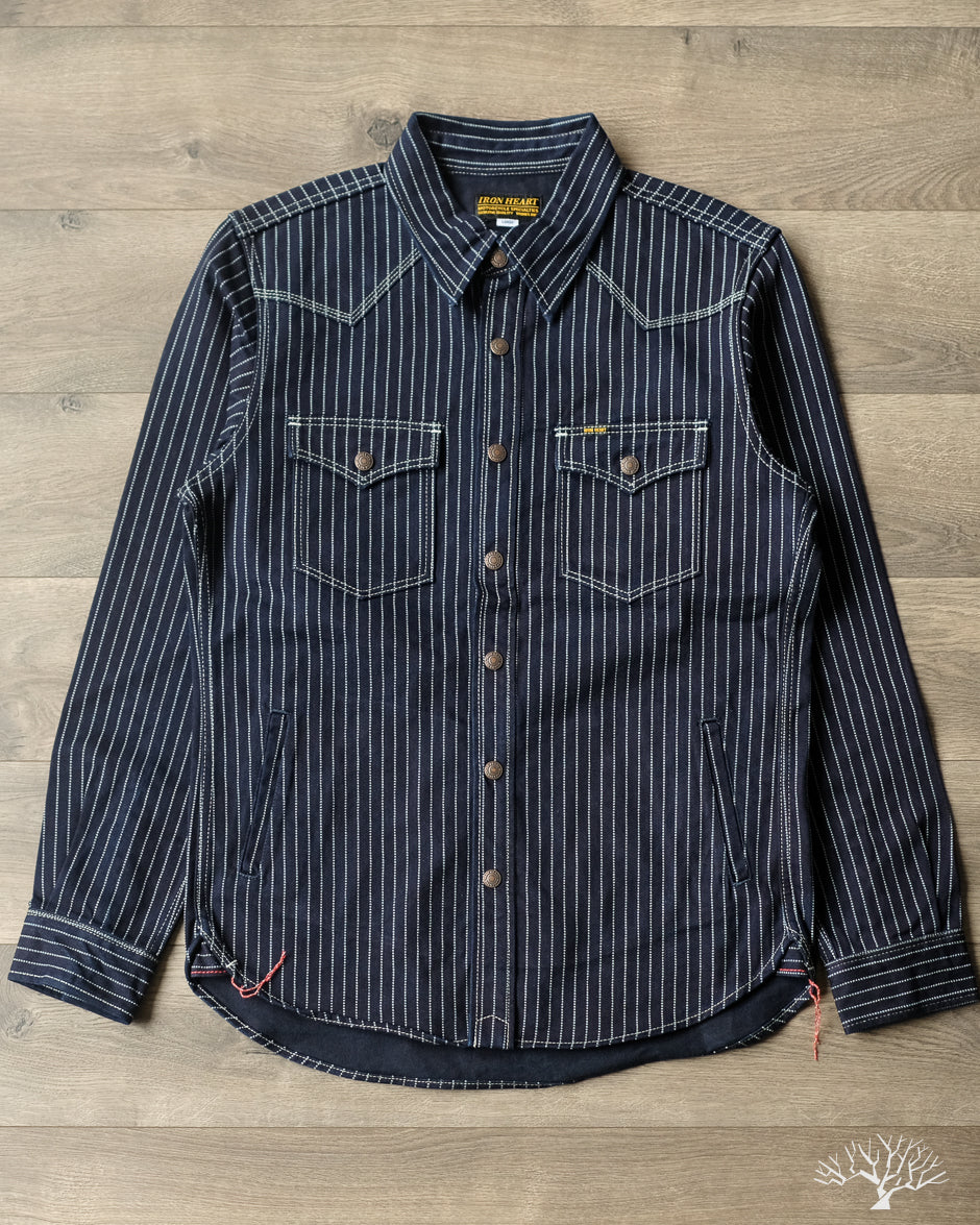 Iron Heart IHSH-227-IND - 12oz Wabash CPO Shirt - Indigo