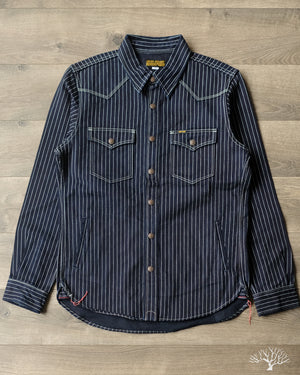 Iron Heart IHSH-227-IND - 12oz Wabash CPO Shirt - Indigo