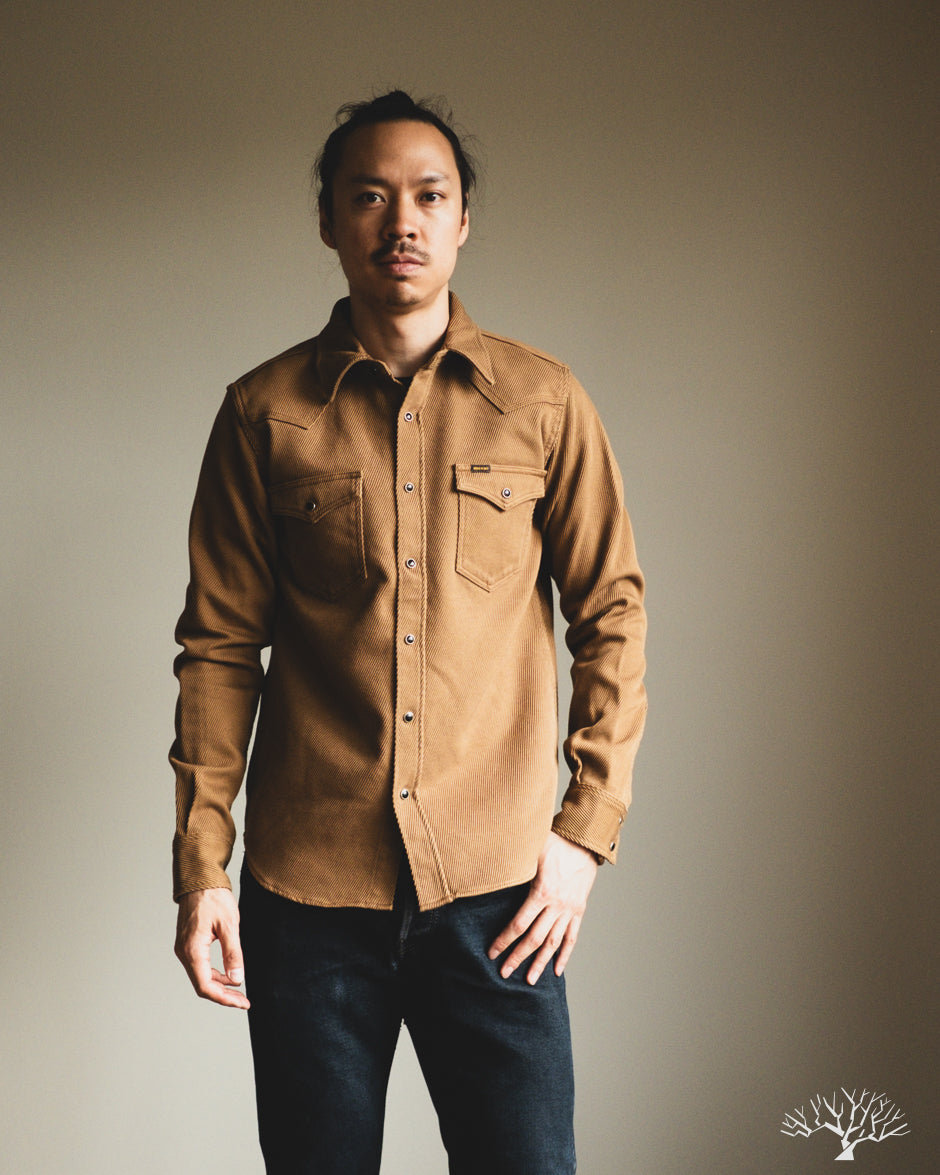 Iron Heart IHSH-234-CAM - Kersey Western Shirt - Camel