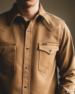 Iron Heart IHSH-234-CAM - Kersey Western Shirt - Camel