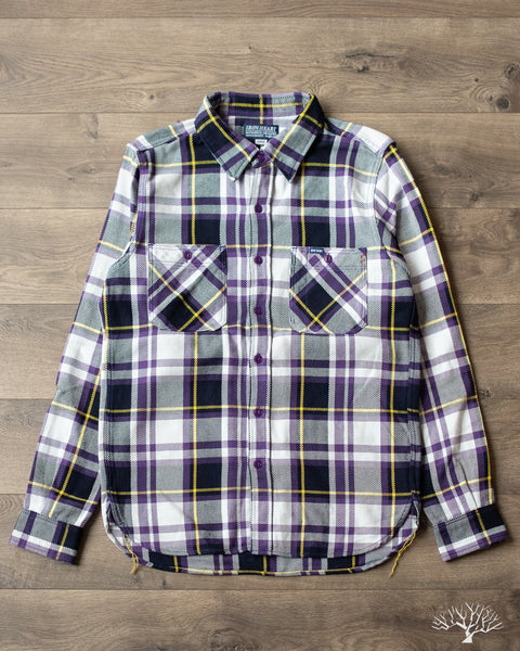 あなたにおすすめの商品 【SC Subculture】WOOL CHECK SHIRT PURPLE ２ ...