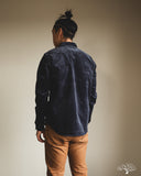 Iron Heart IHSH-398-NAV - 11oz Corduroy Western Shirt - Navy