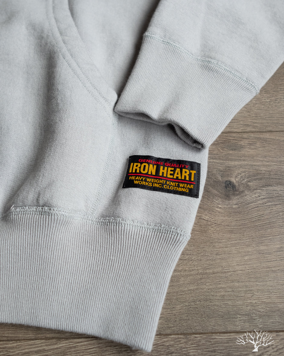 Iron Heart IHSW-49-GRY - 14oz Ultra Heavyweight Loopwheel Hoodie - Grey