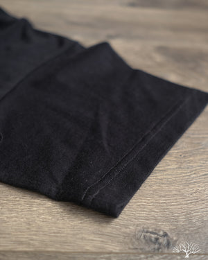 IHT-1610L-BLK - Loopwheel Crew Neck Long Tee - Black