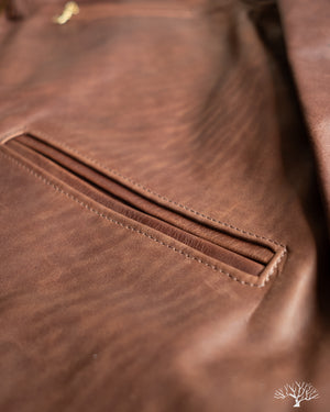 Iron Heart x Simmons Bilt Horsehide Savannah Jacket - Brown