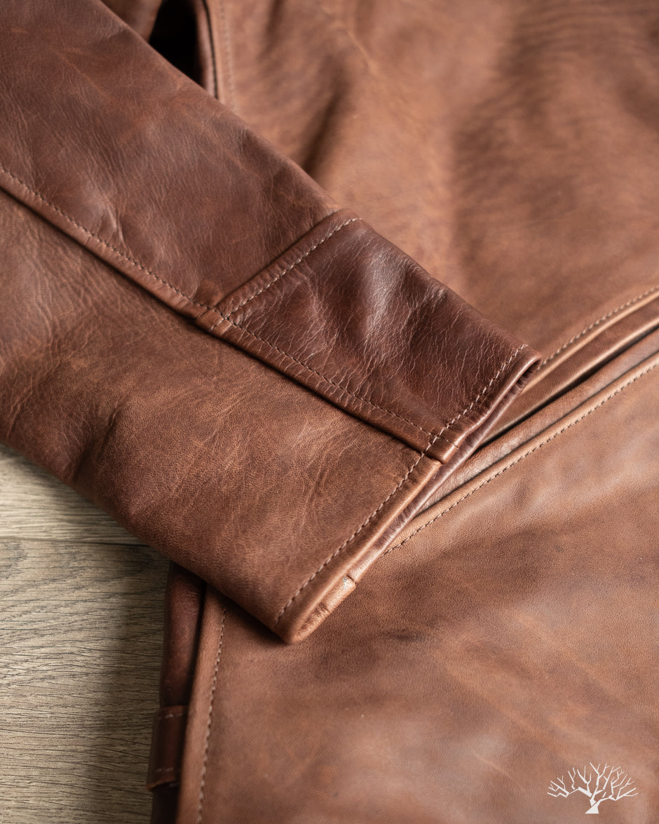 Iron Heart x Simmons Bilt Horsehide Savannah Jacket - Brown