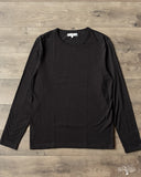 Merz b. Schwanen 1950sLS Organic Cotton Loopwheel Long Sleeve Tee - Black