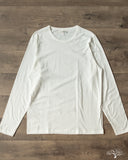 Merz b. Schwanen 1950sLS Organic Cotton Loopwheel Long Sleeve Tee - White