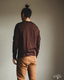 Merz b. Schwanen 206 Long Sleeve Henley - Coffee