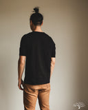 Merz b. Schwanen 207 Short Sleeve Henley - Deep Black