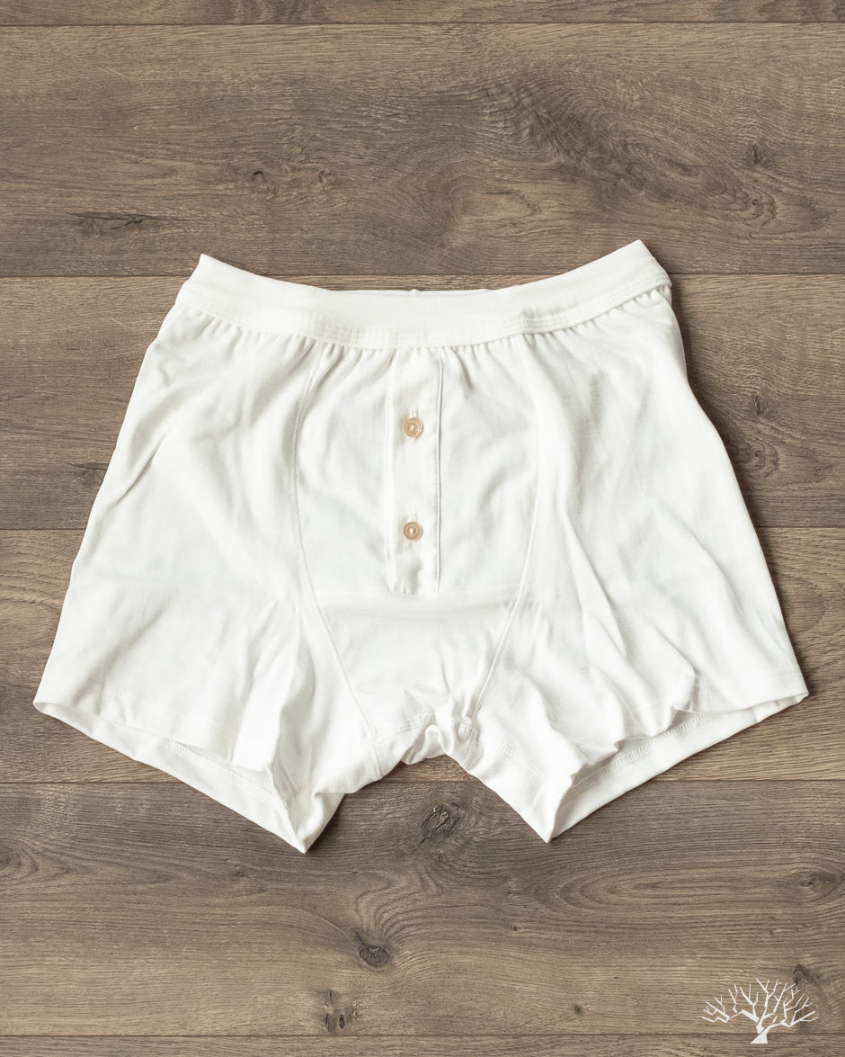 Merz b. Schwanen 255 Loopwheel Underwear Boxer Briefs - White