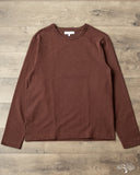 Merz b. Schwanen 2S18 Heavyweight Long-Sleeve Tee - Coffee