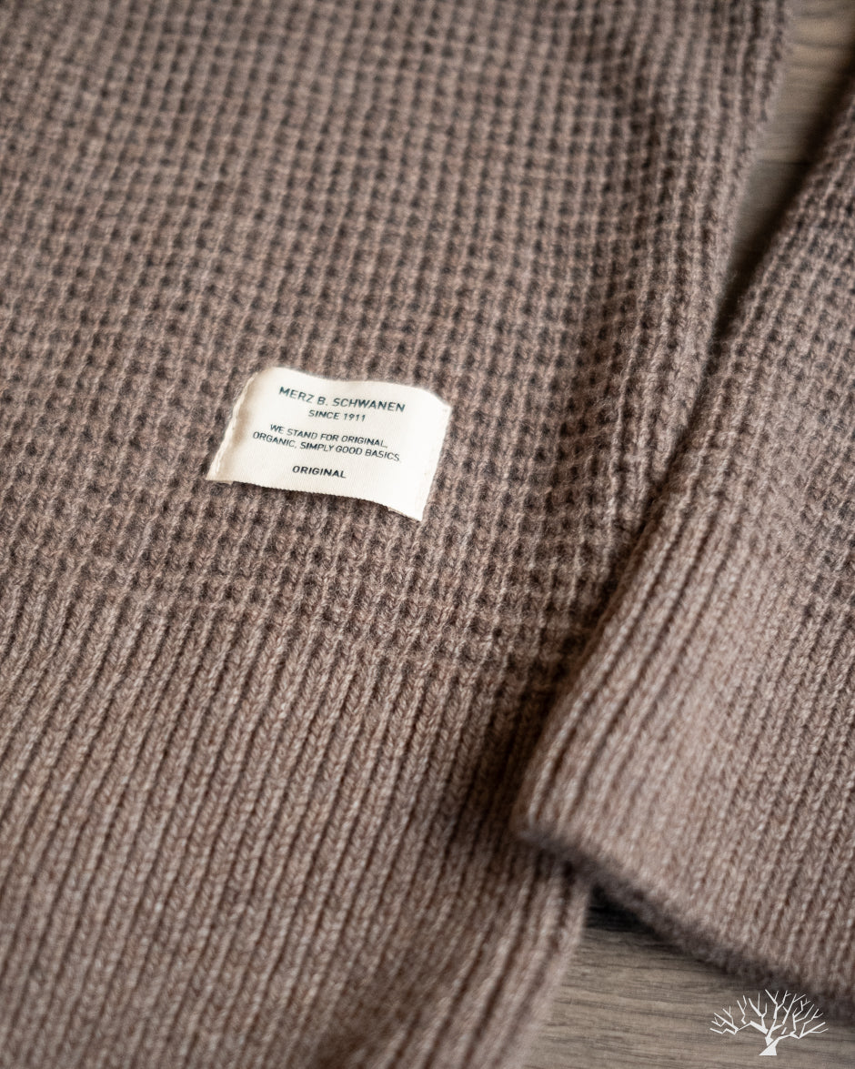 BLADE02 Merino Wool-Cashmere Waffle Pullover - Grain