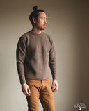 Merz b. Schwanen BLADE02 Merino Wool-Cashmere Waffle Pullover - Grain