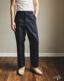 Merz b. Schwanen CHINO01 - Wide Cut Chinos - Dark Navy