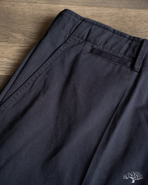 Merz b. Schwanen CHINO01 - Wide Cut Chinos - Dark Navy