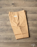 Merz b. Schwanen CHINO01 - Wide Cut Chinos - Khaki