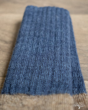 Nishiguchi Kutsushita Mohair Wool Pile Socks - Navy