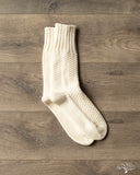 Nishiguchi Kutsushita Wool Cotton Boot Socks - Ivory