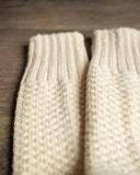 Nishiguchi Kutsushita Wool Cotton Boot Socks - Ivory