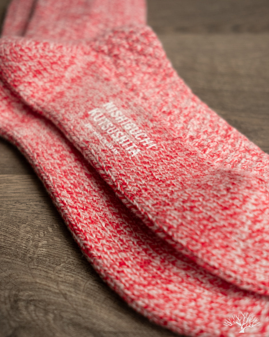 Wool Cotton Boot Socks - Lobster Roll