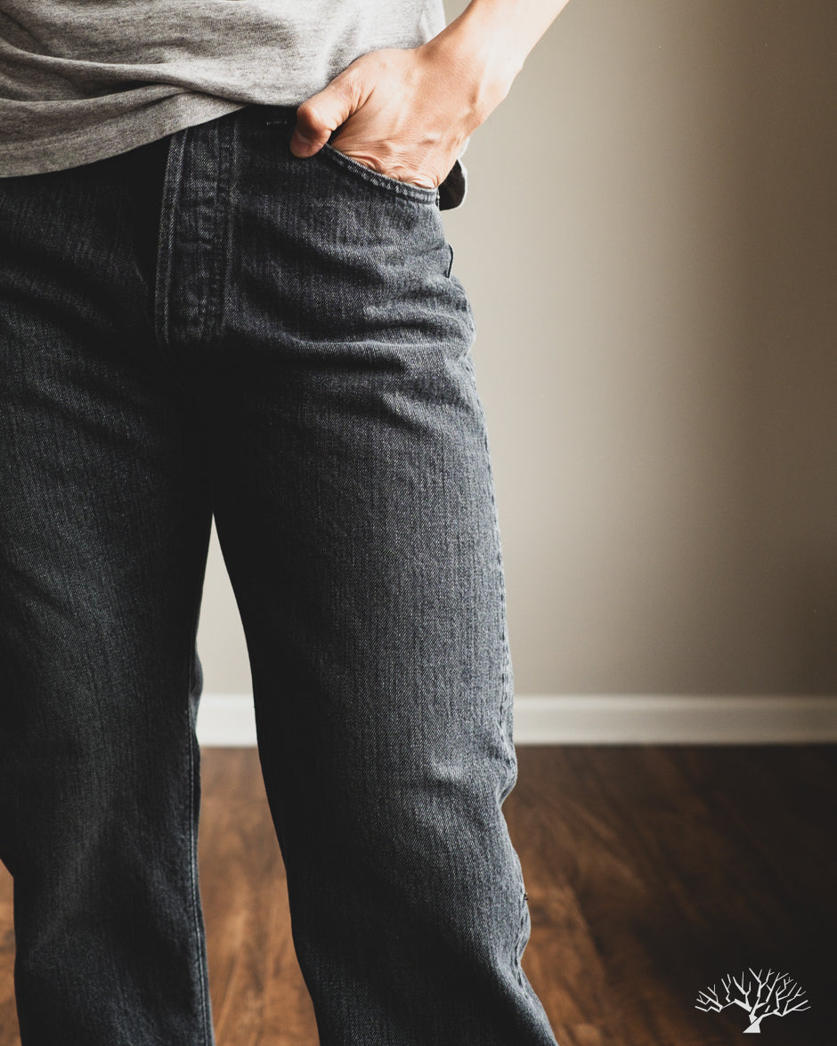 orSlow 105 Standard Fit Denim - Selvedge Black Stone Denim