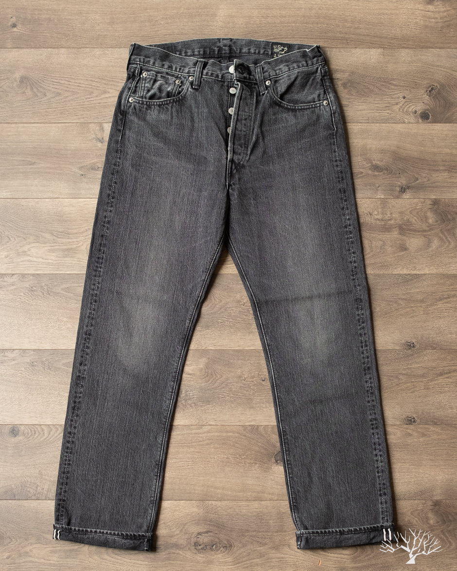 orSlow 105 Standard Fit Denim - Selvedge Black Stone Denim