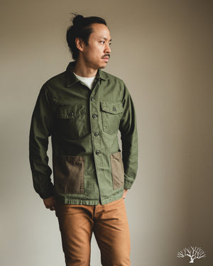 orSlow 4 Pocket U.S. Army Fatigue Shirt - Dark Olive