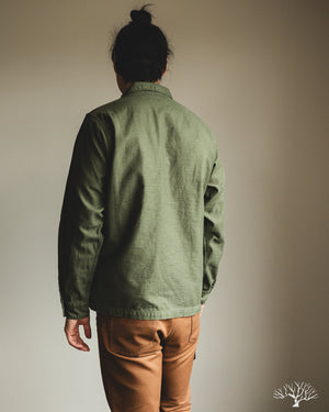 orSlow 4 Pocket U.S. Army Fatigue Shirt - Dark Olive