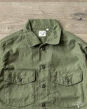 orSlow 4 Pocket U.S. Army Fatigue Shirt - Dark Olive