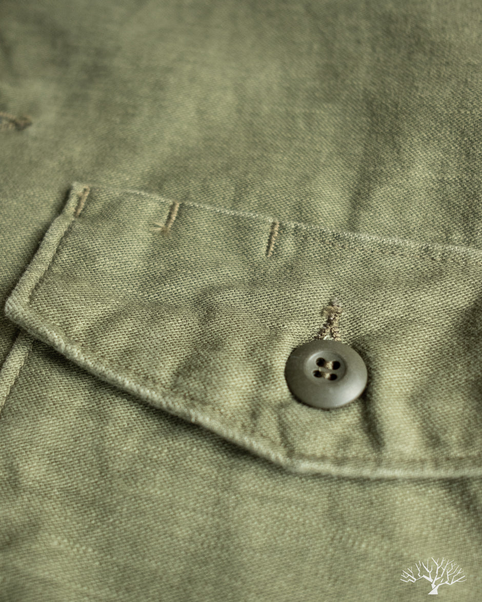 orSlow 4 Pocket U.S. Army Fatigue Shirt - Dark Olive