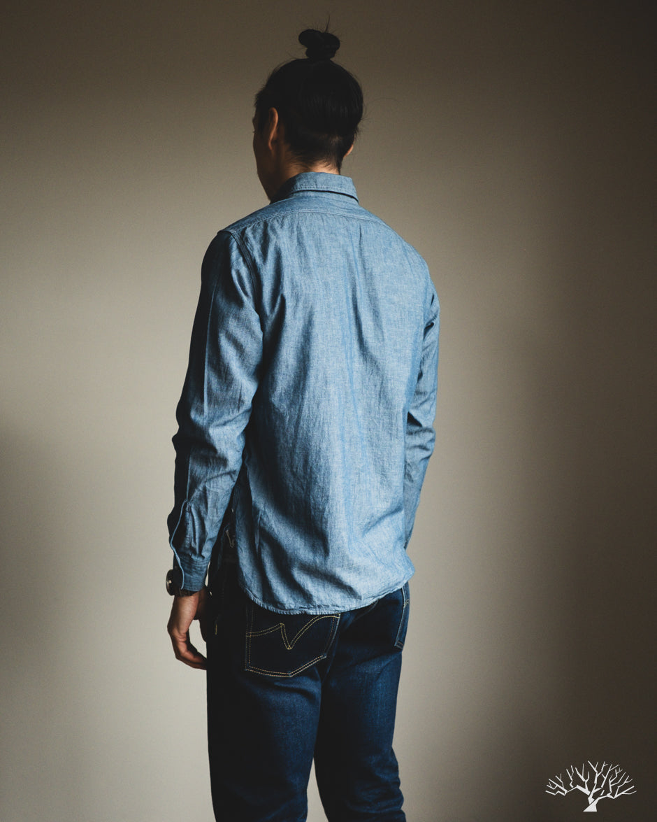 orSlow - Blue Chambray Work Shirt – Withered Fig