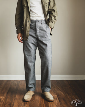 orSlow French Work Pants - Houndstooth Light Grey