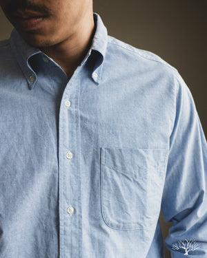 orSlow Oxford Standard Button Down Shirt - Light Blue