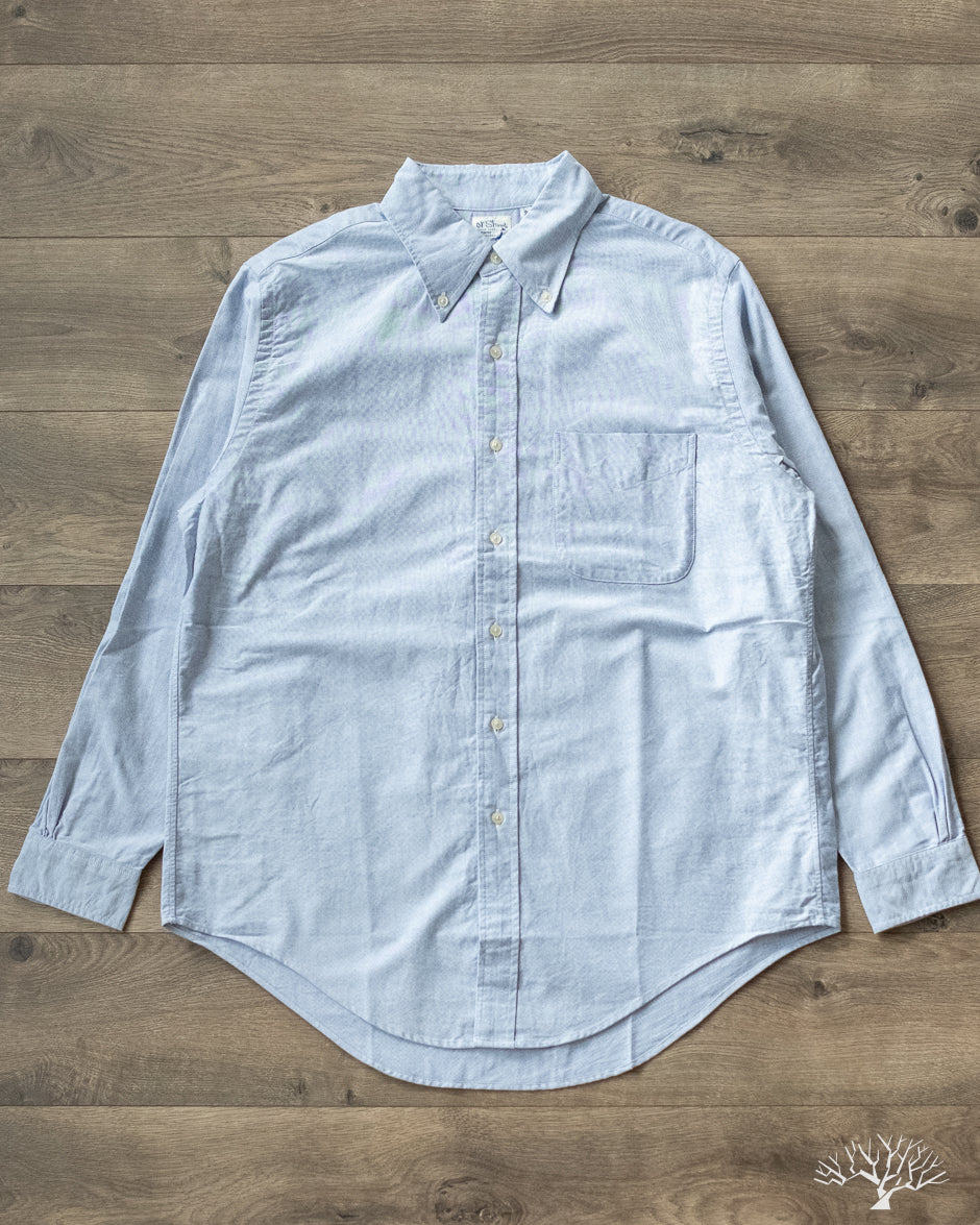 orSlow Oxford Standard Button Down Shirt - Light Blue