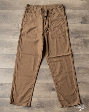 orSlow Regular Fit Fatigue Pants - Brown