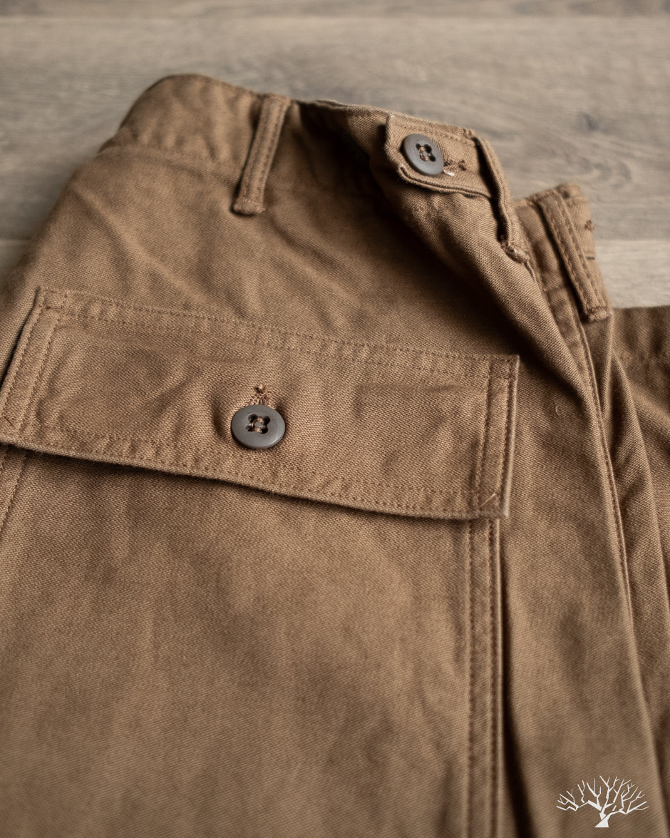 orSlow Regular Fit Fatigue Pants - Brown