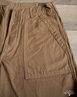 orSlow Regular Fit Fatigue Pants - Brown