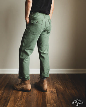 orSlow Regular Fit Fatigue Pants - Green Used