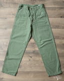 orSlow Regular Fit Fatigue Pants - Green Used