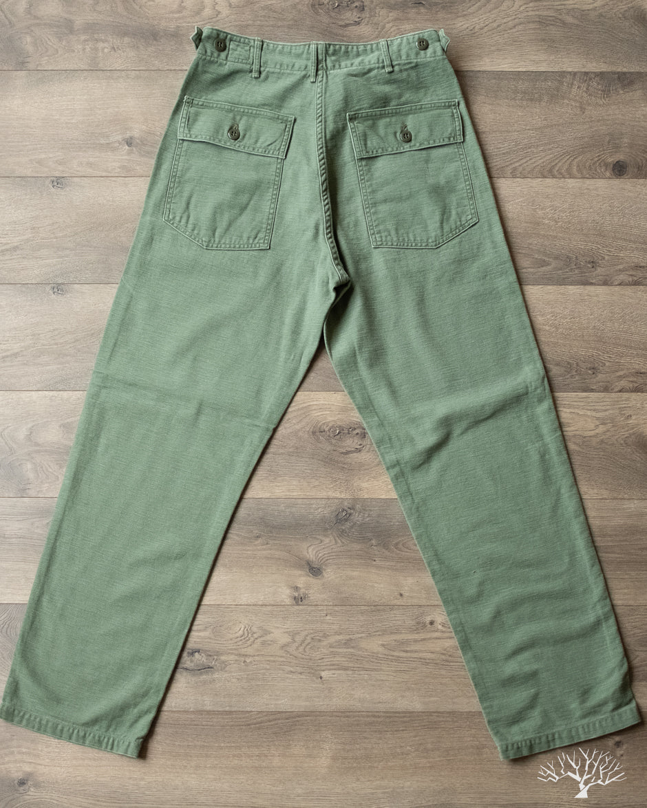 orSlow Regular Fit Fatigue Pants - Green Used