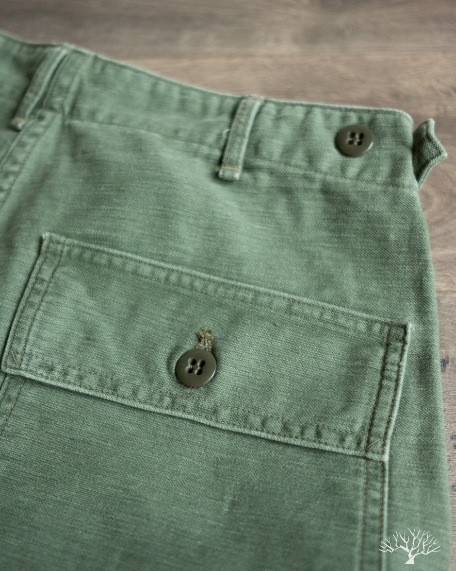 orSlow Regular Fit Fatigue Pants - Green Used