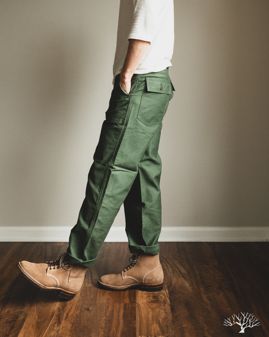 orSlow Regular Fit Fatigue Pants - Green
