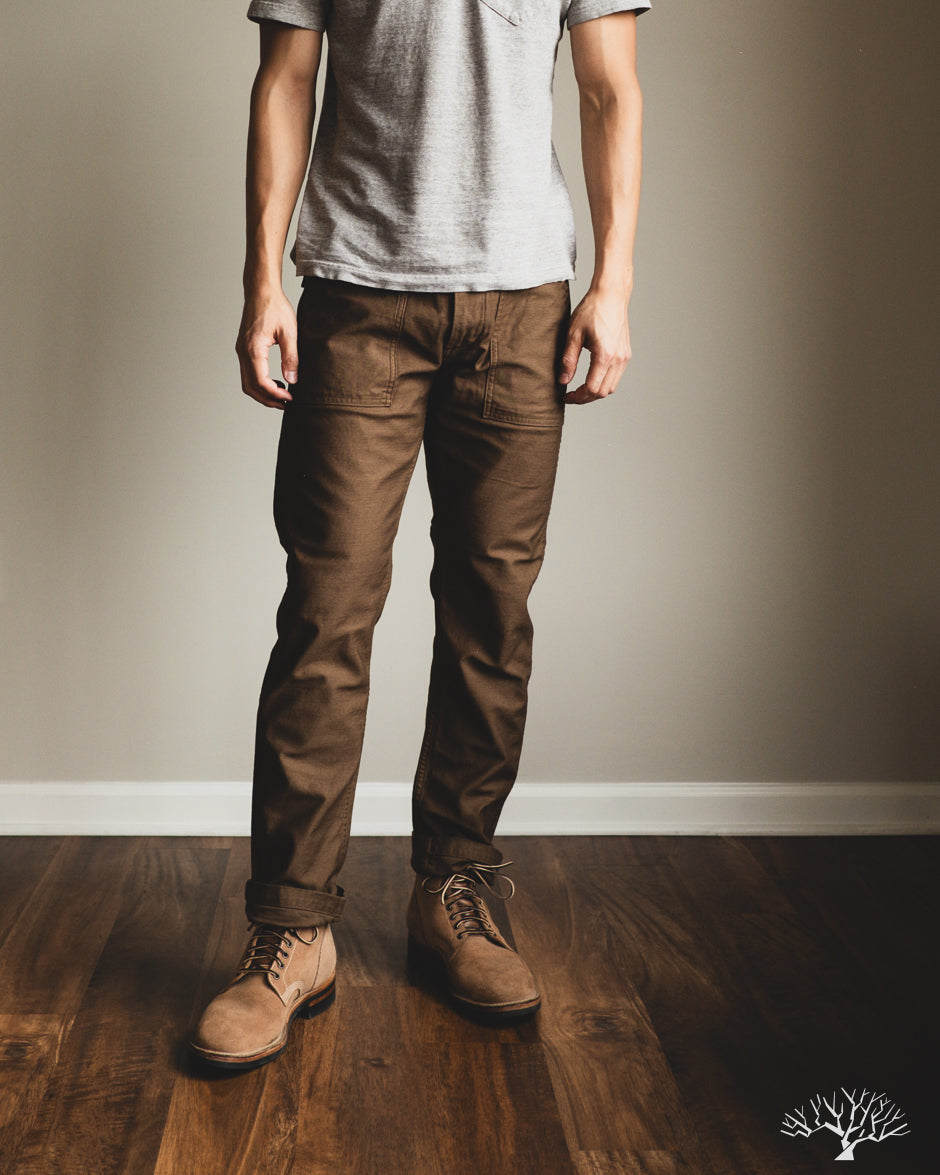 orSlow Slim Fit Fatigue Pants - Brown